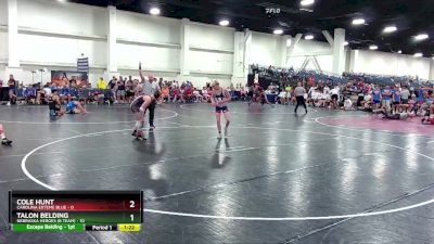 120 lbs Round 7 (8 Team) - Cole Hunt, Carolina Exteme Blue vs Talon Belding, Nebraska Heroes (B Team)