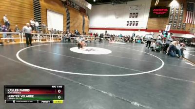 138 lbs Cons. Round 4 - Kayleb Farris, Rock Springs vs Hunter Velarde, Lander Valley