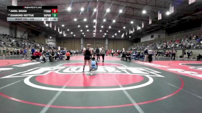140 lbs Champ. Round 3 - Diamond Keytue, Oak Park vs Ariel Biggs, Fort Osage