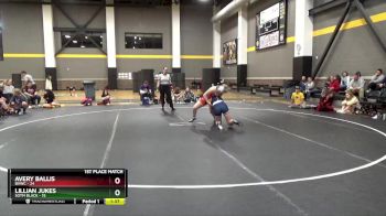142 lbs Placement (4 Team) - Lillian Jukes, SOTM Black vs Avery Ballis, BVWC