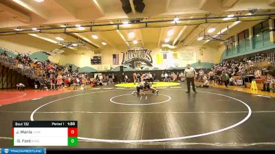 220 lbs Cons. Round 1 - Gabriel Ford, River Ridge vs John Manla, Lynnwood