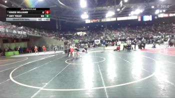 115 lbs Quarterfinal - Amy Twait, Meridian vs Kinzie Williams, American Falls