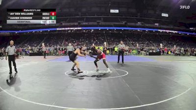 D1-165 lbs Semifinal - Jay`Den Williams, Roseville HS vs Xavier Stermer, Portage Central HS