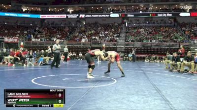 3A-190 lbs Champ. Round 1 - Lane Nelsen, Dallas Center-Grimes vs Wyatt Weter, Newton