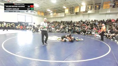 175 lbs Cons. Round 1 - Joseph Aguilar, Santa Ana Valley vs William Martinez Guiterrez, Centennial (Corona)