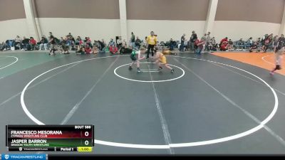 65-68 lbs Round 2 - Francesco Mesorana, Cypress Wrestling Club vs Jasper Barron, Dragon Youth Wrestling