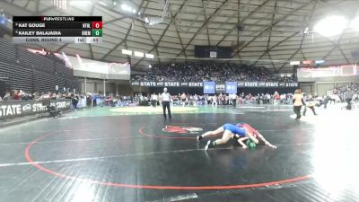 Girls 2A 110 lbs Cons. Round 4 - Kat Gouge, Nathan Hale (Girls) vs Kailey Balajadia, Bremerton (Girls)