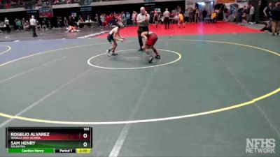 103 lbs Champ. Round 1 - Rogelio Alvarez, Wasilla High School vs Sam Henry, Soldotna