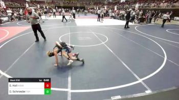 70 lbs Rr Rnd 4 - Gage Hall, Woodland Park Junior WC vs Dalton Schroeder, Top Notch WC