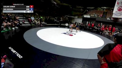 170 lbs Leilani Lemus, CVWA - Central Valley Wrestling Association vs Iris Medina, KCWA - Kern County Wrestling Association