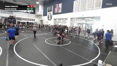 157 lbs Champ. Round 2 - Caden Camacho, Warriors vs Roque Galvan, Villa Park High School