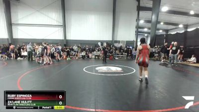 152 lbs Round 2 - Ruby Espinoza, Camas Wrestling Club vs Za`Lane Hulitt, Bear Claw Wrestling Club