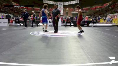 Quarters - Elijah Cortez, Gilroy High School Wrestling vs Nathan Cauwel, Chino High School Wrestling