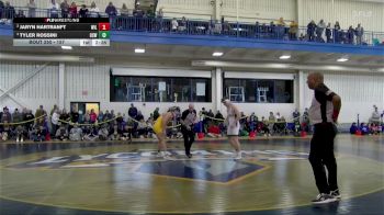 157 lbs Semifinal - Tyler Rossini, Oswego State vs Jaryn Hartranft, Wilkes