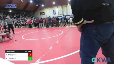 70-73 lbs Semifinal - Noah Nicely, Morris Wrestling Association vs Alex Coose, Mannford Pirate Youth Wrestling