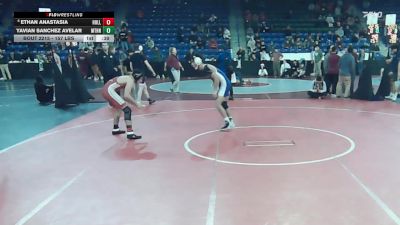 157 lbs Quarterfinal - Ethan Anastasia, Holliston vs Yavian Sanchez Avelar, Methuen