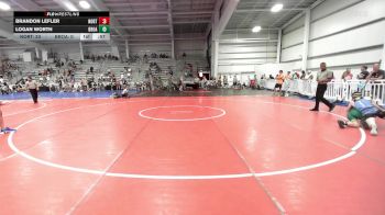 112 lbs Rr Rnd 1 - Brandon Lefler, North Carolina National Team Blue vs Logan Worth, Broad Axe Green