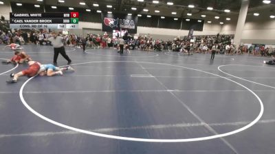115 lbs Cons. Rd Of 16 - Gabriel White, Maysville Youth Wrestling vs Cael Vander Broek, South Dakota