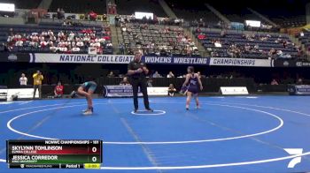 101 lbs Champ. Round 2 - Jessica Corredor, King University vs Skylynn Tomlinson, Elmira College