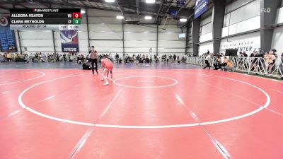 100 lbs Round Of 64 - Allegra Keaton, WV vs Clara Reynolds, CT