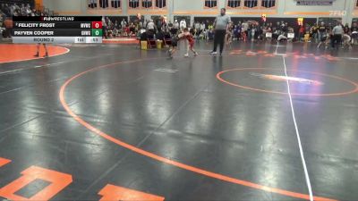 B-1 lbs Round 2 - Felicity Frost, Mount Vernon Wrestling Club vs Payven Cooper, Golden Hawk Wrestling Club