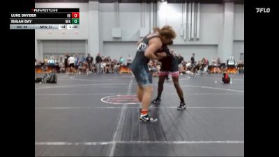 165 lbs Round 3 (4 Team) - Isaiah Day, MF Army vs Luke Snyder, Dayton Bandits