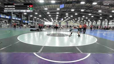 100 lbs Round Of 16 - Jax Brentzel, PA vs Knox Ritchie, TN