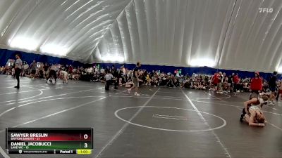 100 lbs Round 4 (8 Team) - Daniel Jacobucci, Lake WC vs Sawyer Breslin, Dayton Bandits