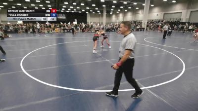 90 lbs 7th Place Match - Ella Coomes, Berge Elite Wrestling Academy vs Baylor Waltemath, 308 Wrestling Academy