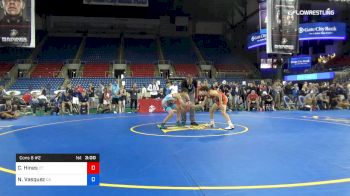 100 lbs Cons 8 #2 - Cameron Hines, Connecticut vs Nathan Vasquez, California
