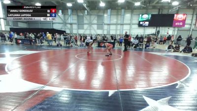 14U Girls - 120 lbs Champ. Round 1 - Janali Gonzalez, CA vs Layliana Lafoga, WA