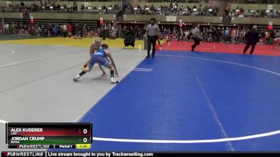 95 lbs Quarterfinal - Alex Kuderer, LAW vs Jordan Crump, Ripon