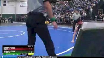 132 lbs Finals (8 Team) - Josiah Lopez, St Paul vs Joseph Yates, O`Neill