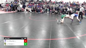 132 lbs Semifinal - Caleb O'Rourke, Salem vs John Forcier, Bishop Guertin