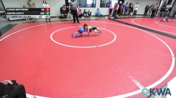 43 lbs Rr Rnd 4 - Logan Matthews, Tiger Trained Wrestling vs Hastin Chitty, Gore Pirates Youth Wrestling