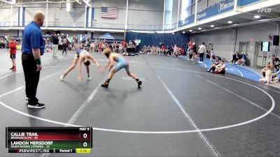 100 lbs Round 1 (4 Team) - Callie Trail, Brawler Elite vs Landon Mersdorf, Ragin Raisins Catawba