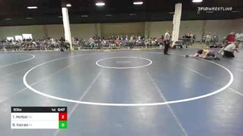 90 lbs Consi Of 16 #2 - Tobin McNair, NC vs Blake Haines, PA