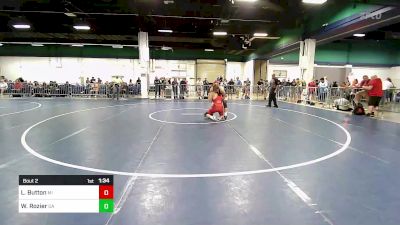 150 lbs Round Of 128 - Lane Button, MI vs Waylon Rozier, GA