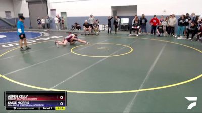 144 lbs Final - Aspen Kelly, Pioneer Grappling Academy vs Saige Morris, Avalanche Wrestling Association