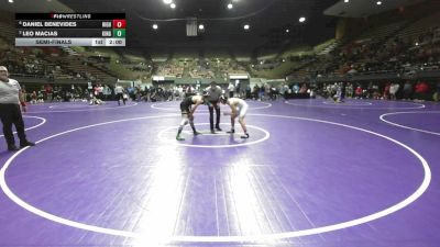 134 lbs Semifinal - Daniel Benevides, Highland HS vs Leo Macias, Kingsburg