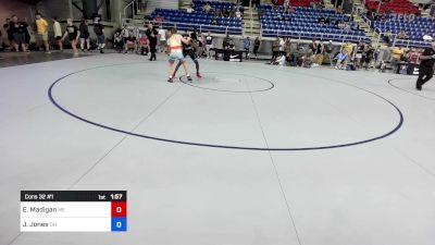 132 lbs Cons 32 #1 - Evan Madigan, ME vs Jayzahn Jones, OH