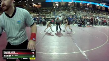 100 lbs Quarterfinal - Camdyn Elliott, Gulf Breeze vs SOPHIE BOOE, Palm Harbor University