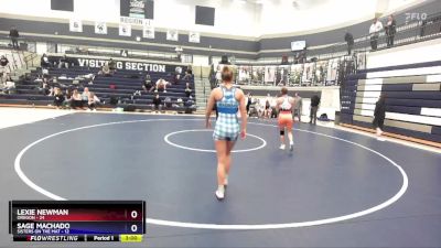 135 lbs Round 1 (4 Team) - Lexie Newman, Oregon vs Sage Machado, Sisters On The Mat