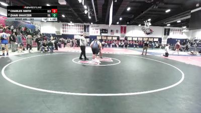 285 lbs Cons. Round 3 - Zhari Swayzer, Vista Del Lago vs Charles Smith, Heritage