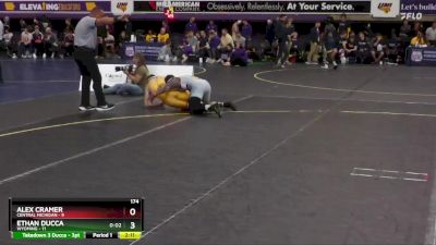 174 lbs Semis & 3rd Wb (16 Team) - Ethan Ducca, Wyoming vs Alex Cramer, Central Michigan