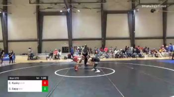 100 lbs 3rd Place - Cael Kusky, Level Up vs Daniel Sapp, Storm Wrestling Center