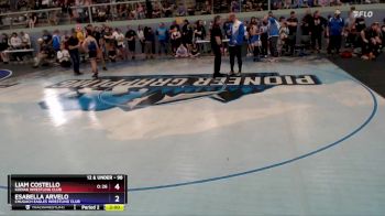 98 lbs Semifinal - Esabella Arvelo, Chugach Eagles Wrestling Club vs Liam Costello, Kodiak Wrestling Club