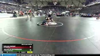 3A 113 lbs 3rd Place Match - Nicholas Richardson, Lincoln (Tacoma) vs Nolan Crosby, Mt. Spokane