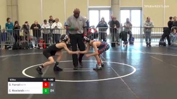 93 lbs Prelims - Dash Farrell, Maine Trappers MS vs Connor Rowlands, Apex MS