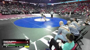 D2-138 lbs Quarterfinal - Bryston Scoles, Kewaskum vs Caleb Delebreau, Luxemburg-Casco